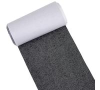 GORGECRAFT Rollo de Parche Termoadhesivo de 1.5mX10cm Parche de Tela de Poliéster Negro Cinta de Reparación Térmico para Interior Y Exterior Pantalones Vaqueros Tiendas de Campaña Bolsos Reparación