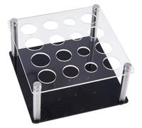GORGECRAFT Soporte de Piezas de Ajedrez Soporte de Acrílico con 4pz Patas de Barra Tablero Cuadrado Soporte de Piezas de Ajedrez Moldes Accesorios para Moldes de Silicona de Bricolaje 16x16x9cm