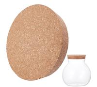 GORGECRAFT Tapones de Corcho para Botellas de Vino de 13.6 x 12.3 x 2.4cm de Diámetro de Madera Blanda Natural de Repuesto para Vino Cerveza Botellas de Vidrio Tarros de Cristal con Sellado Hermético.