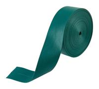 GORGECRAFT Tiras de Cuero Plegables 5m*30mm*1mm Cordón de Cuero Sintético Plano con Ribete de PU Correas de Cuero Sintético con Grano de Piel de Cordero Verde Oscuro Hilo para Manualidades Pulseras