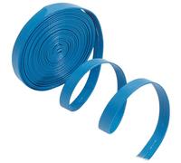 GORGECRAFT Tiras de Cuero Plegables 5mx10mmx1mm Cordón de Cuero Plano Cordón de Cuero Fino Azul Cielo Profundo Correa de Cuero de PU de Doble Cara para Proyectos de Manualidades Collares Mascotas