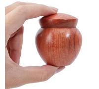 GORGECRAFT Urnas Pequeñas de Madera para Cenizas Humanas Mini Urnas Funerarias de Madera Natural Contenedor de Cremación Urna Decorativa para Mascotas Adultas Capacidad de hasta 6.1 Pulgada Cúbica.