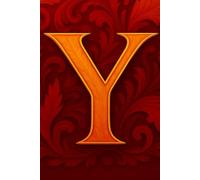 Gorgeous red, monogrammed journal notebook with a capital letter Y on the front cover.