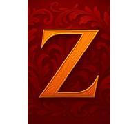 Gorgeous red, monogrammed journal notebook with a capital letter Z on the front cover.