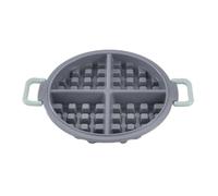 Gorger Molde antiadherente reutilizable para freidora de aire, horno, encimera, herramientas saludables de desayuno y postre, apto para lavavajillas (gris claro)