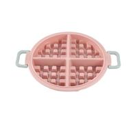 Gorger Molde antiadherente reutilizable para freidora de aire, horno, encimera, herramientas saludables de desayuno y postre, apto para lavavajillas (rosa)