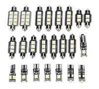 Gorgeri 12V Bombillas LED - 6500K 150LM T10 SMD LED Bombilla blanca Interior para lámpara de luz de lectura para automóvil(23pcs) bombilla led matricul