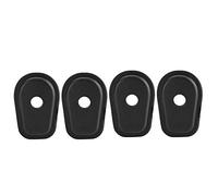 Gorgeri 4 pcs Junta de luz de giro de motocicleta Almohadillas de junta de sello de luz de señal de giro de motocicleta para Z250 Z300 Z650 Z750 Z800 Z900 Z1000 Z750S (Negro)