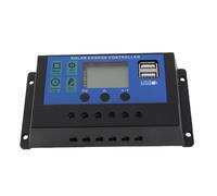 Gorgeri 60A/50A/40A/30A/20A/10A 12V 24V Controlador de carga solar automático Controlador PWM(50A)regulador placa solar 12v