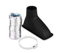 Gorgeri Air Intake Turbo Inlet Pipe, Universal Universal Parachoques Delantero Air Intake Airbo Modified Parachoques Turbine Inlet Pipe Funnel Kit (Cuadrado)