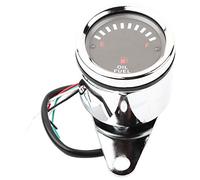 Gorgeri DC 12V Universal Moto Coche Pantalla LED Medidor de combustible eléctrico Medidor electrónico de medidor de aceite