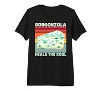 Gorgonzola Sana El Alma Divertido Retro Vintage Queso Amantes Camiseta Premium