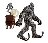 Goriilla Hooks, Resin Gabinete Shape Clothes Hanger, Animal Wall Hat Rack Vintage Home Decor Versátil Ideal para Towel Bag Vestido, Tamaño del producto: 6,3 x 5,12 x 3,94 pulgadas