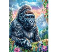 Gorila del Bosque Rompecabezas 1000 Piezas Cartón para Niños Mayores 14 Años Animales y Plantas fantásticos Noches De Cita Antiestrés Pack Completo Detalle Único Original 1000 PCS