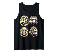 Gorila estilizada - Animal estilo urbano pop art cyberpunk Camiseta sin Mangas