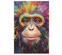Gorila Puzzle para adultos, 1000 piezas, puzzle de madera, rompecabezas infantil, juego de descompresión, puzzle de juguete 78 × 53 cm