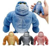 Gorila Squeeze Juguetes, Antiestres Juguetes Sensoriales, Mono Antiestres, Gorila Realista De Descompresión, Adecuado para Niños y Adultos para Aliviar el Estrés (Azul)