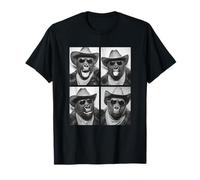 Gorilas de Vaquero con Gafas de Sol Cabina de Fotos de Animales Occidental Camiseta