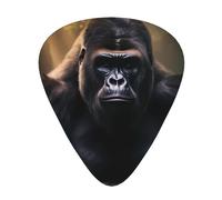 Gorilas púas de guitarra elegantes y duraderas, tres tipos de púas de guitarra finas, medianas y pesadas (12 piezas), adecuadas para guitarra, bajo, guitarra eléctrica, ukelele,