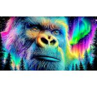 gorilas Puzzles Imposible,desafío para Adultos Entretenimiento Creativo 1000 Piezas Obra de Arte de Juego de para Adultos y niños 75x50cm/1000pcs