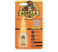 Gorilla Adhesivo Instantáneo Pincel & Boquilla, 12 g - Multiusos, Secado Rápido, con Tapa Antibloqueo | Ideal para Metal, Cerámica, Cuero y Más