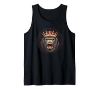Gorilla Boss con corona para un aspecto fresco e informal Camiseta sin Mangas