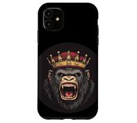 Gorilla Boss con corona para un aspecto fresco e informal Carcasa para iPhone 11