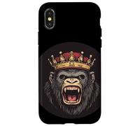 Gorilla Boss con corona para un aspecto fresco e informal Carcasa para iPhone X/XS