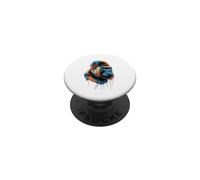 Gorilla Colorful Splatter Art Acuarela Pintada PopSockets PopGrip Adhesivo