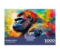 Gorilla Extreme Difficulty 1000 Piece Puzzle - Educational Art Game for Adults and Kids 12+ 38x26cm/1000pcs