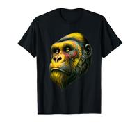 Gorilla Face Cool Color Primate Wild Animal Camiseta