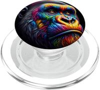 Gorilla Face Primate Animal Salvaje PopSockets PopGrip para MagSafe