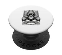 Gorilla Gafas de Sol Vintage Grabado Streetwear Art PopSockets PopGrip Adhesivo