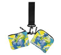 Gorilla Green Asthetic - Cartera para mujer, tamaño compacto, protector de tarjeta de identidad con llavero, 2 unidades, verde (Gorila Green Asthic), 1 size, Casual