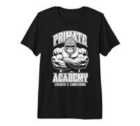 Gorilla Gym Funny Primate Academy Fuerza y acondicionamiento Camiseta Premium