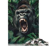 Gorilla In The Jungle Puzzle Imposible,desafío for Adults Juego Educativo 1000 Piezas Obra De Arte De Juego De para Adultos Y Niños Mayores De 12 Años 1000pcs (38x26cm)