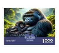 Gorilla Interesante Puzzle De 1000 Pièces Pour Adultes Et Enfants À Partir De 12 ANS Jeux De Défi Jouets Éducatifs Divertissement Créatif Cadeau Classiques Décoration De La Maison 70x50cm/1000pcs