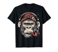 Gorilla Music Smoking DJ Monkey Urban Streetstyle Camiseta