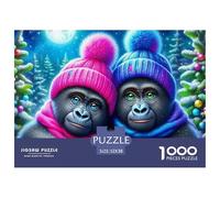 Gorilla Puzzle De 1000 Piezas Puzzle Arte Juguete EduGatoivo Adultos Y Niños A Partir De 12 Año 52x38cm/1000pcs