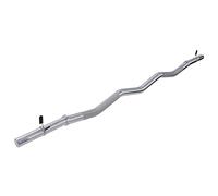 GORILLA SPORTS® - Barra Curl cromada SZ con cierres de resorte (120 cm)