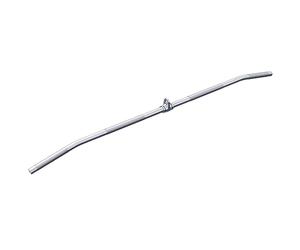 GORILLA SPORTS Barra de tracción - con articulación giratoria, 118 cm, soporta hasta 200 kg, de cromo, mango de cable, barra recta, barra de tríceps, barra de bíceps, barra muscular