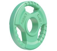 GORILLA SPORTS® Discos de peso - Tri-Grip, agujero olímpico de 2 pulgadas, 1,25 kg, 2,5 kg, 5 kg, 10 kg, 15 kg, 20 kg, 25 kg, individual o juego, revestimiento de goma, núcleo de hierro fundido,