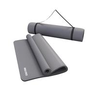 GORILLA SPORTS® - Esterilla de yoga 190x60x1,5 cm -Gris