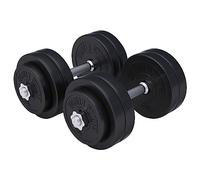 Gorilla Sports Hantelset mit Kunststoffüberzug - Mancuerna(de 20,1 a 40 kg, hasta 5 kg, de 25 a 34 kg), Talla DE: 30 Kg