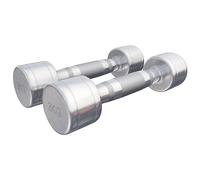 Gorilla Sports - Juego de mancuernas con mangos ergonómicos, cromadas, 4 KG (2x2 KG)