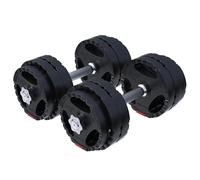 Gorilla Sports Juego de mancuernas de triple agarre vinilo 30 kg