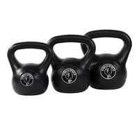 GORILLA SPORTS Kettlebell - Set de 3 pesas rusas: 8kg + 10kg + 12kg.