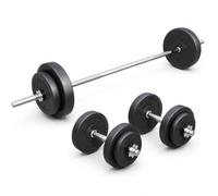 GORILLA SPORTS® - Kit Musculación con Pesas de Vinilo (60 kg)