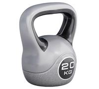 GORILLA SPORTS® Pesa Rusa - Kettlebell 2-20 kg, Revestimiento de Plástico, Antideslizante, Base Plana, Manejo Cómodo - Plastic Kettlebell, Pesas Gimnasio en Casa, Entrenamiento (2, Kilogramos)