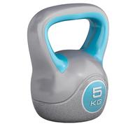 GORILLA SPORTS® Pesa Rusa - Kettlebell 2-20 kg, Revestimiento de Plástico, Antideslizante, Base Plana, Manejo Cómodo - Plastic Kettlebell, Pesas Gimnasio en Casa, Entrenamiento (5, Kilogramos)
